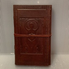 Vtg Leather Journal Notebook Diary, Hand Embossed, Writing Sketching, Gift  NEW