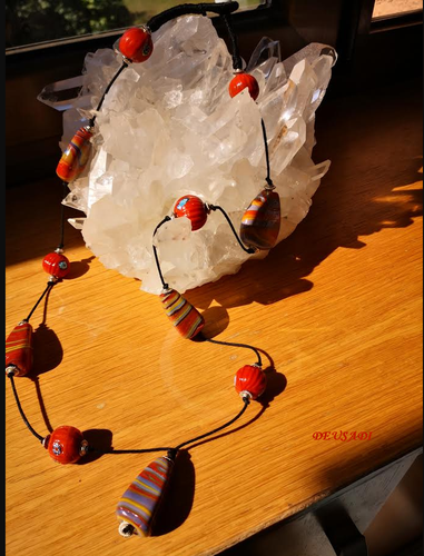 Collana Donna In Ceramica Con Pendente Pesce E Stella Marina, Gioielli Ocean Theme Colorati Per Estate, Regalo Ideale