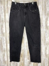 BDG URBAN OUTFITTERS Washed Black High Rise MOM Jeans Sz W30