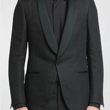 Ermenegildo Zegna Black Tuxedo Shawl-Collar
