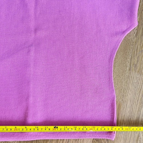 Vintage Knit Batwing Jumper Pink With Bead Applique 80s Italy - Picture 14 of 14