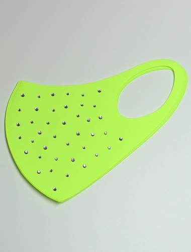 Rhinestone face mask, Reusable washable, Triple layer well fit, Various color - Picture 4 of 19