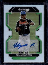 2022 Panini Prizm Draft Picks #PDP5 Elijah Green Base Autographs Silver