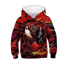 Boys Girls Kids Pullover Age 5-13 Years 3D Venom Print Hoodie Sweatshirt Hoodies