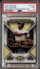 2023 Tier One Talent Cecil Fielder Bronze Ink Auto /25 POP 1 PSA 9 MINT #T1TACF