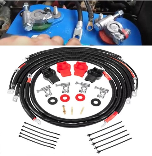 Battery Cable Set for Dodge RAM Truck Gen 3 2003-2007 5.9L 24 Valve Cummins