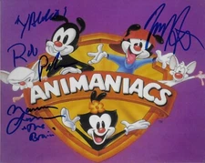 Animaniacs Rob Paulsen, Maurice Lamarche 8"x10" Signed Autograph Photo