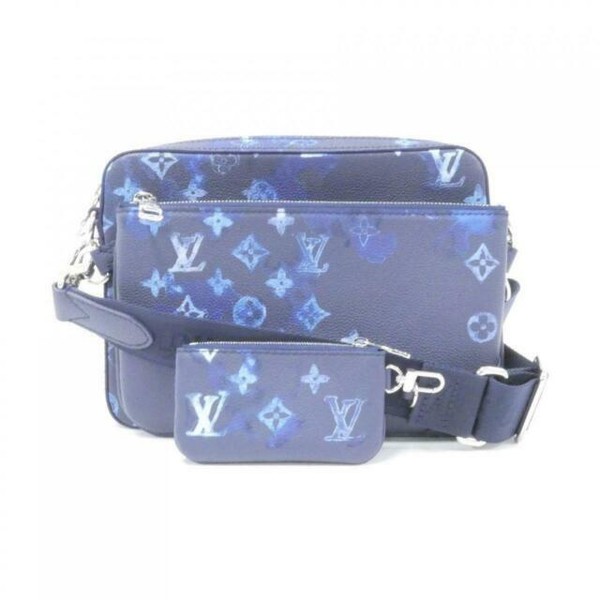 Louis Vuitton Trio Messenger Bag Blue Leather for sale online eBay