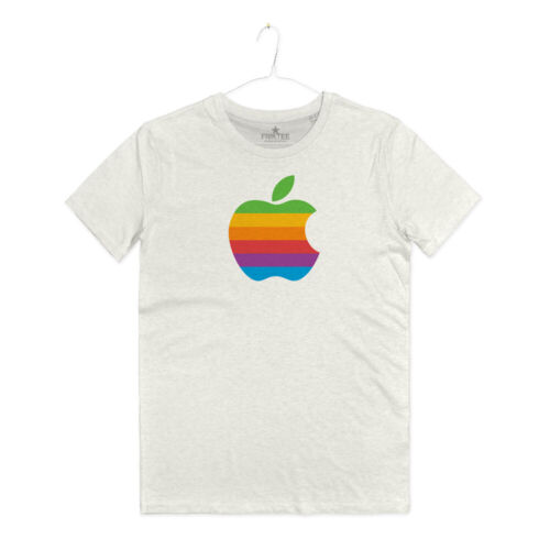 Maglietta Logo Apple Rainbow Maglia Apple Vintage Macintosh iMac T-Shirt Unisex - Foto 1 di 6