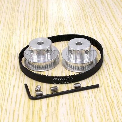RepRap 2X GT2 36T 8mm Bore Pulleys & 202-2GT Timing Belt Prusa Mendel 3D Printe