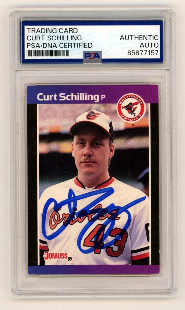 Curt Schilling Autographed Baseball Sports Trading Cards