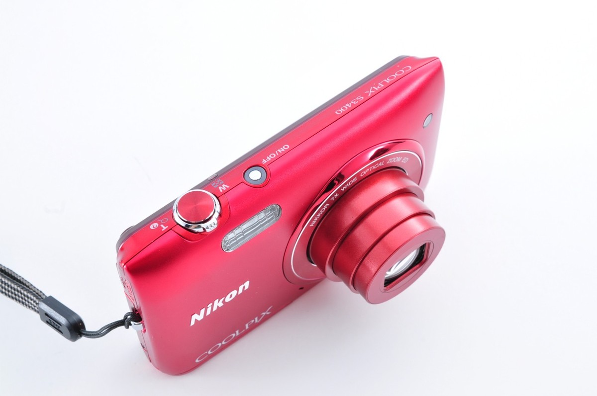 Mint ] Nikon Coolpix S3400 RED Compact Digital Camera from