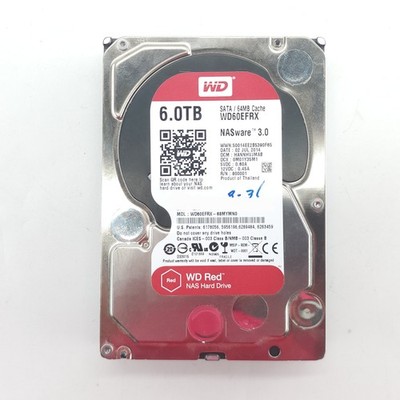 Western Digital WD 3.5'' Red NAS 6TB SATA III 6Gbps HDD WD60EFRX, 66052hrs Tested