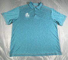 Tommy Bahama Men s Blue Short Sleeve Polo Shirt Size XL, Logo