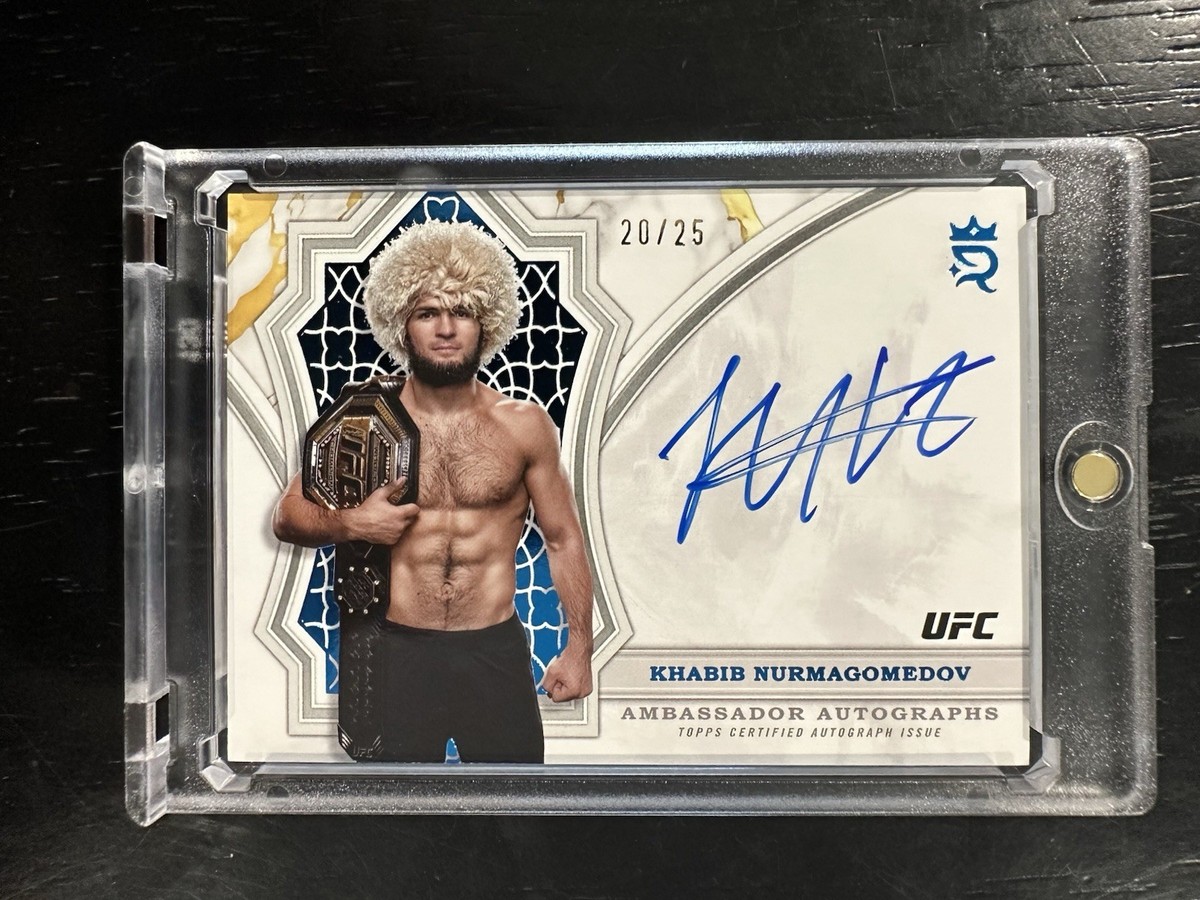 UFC Topps ハビブ・ヌルマゴメドフ　ダイヤモンドリフラクターカード Topps 2024 UFC Royalty Khabib Nurmagomedov Ambassador Autograph