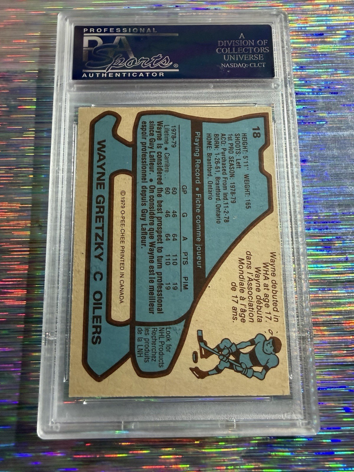 Wayne Gretzky 1979 O Pee Chee #18 Rookie PSA 8 Oc 🐐💥💎 view 2