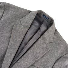 Stafford Signature Men  s Linen Blend Blazer Jacket Gray   40R