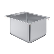 Stainless Steel 1 Compartment Drop-In Sink. Bowl 14 in. x 16 in. x 10 in. NSF