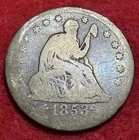 1853 O Seated Liberty Quarter Arrows and Rays Well Worn Nice Type Filler