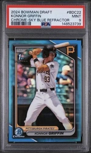 2024 Konnor Griffin Bowman Draft #BDC22 PSA 9 Chrome Sky Blue Refractor #1 ⚾️🔥