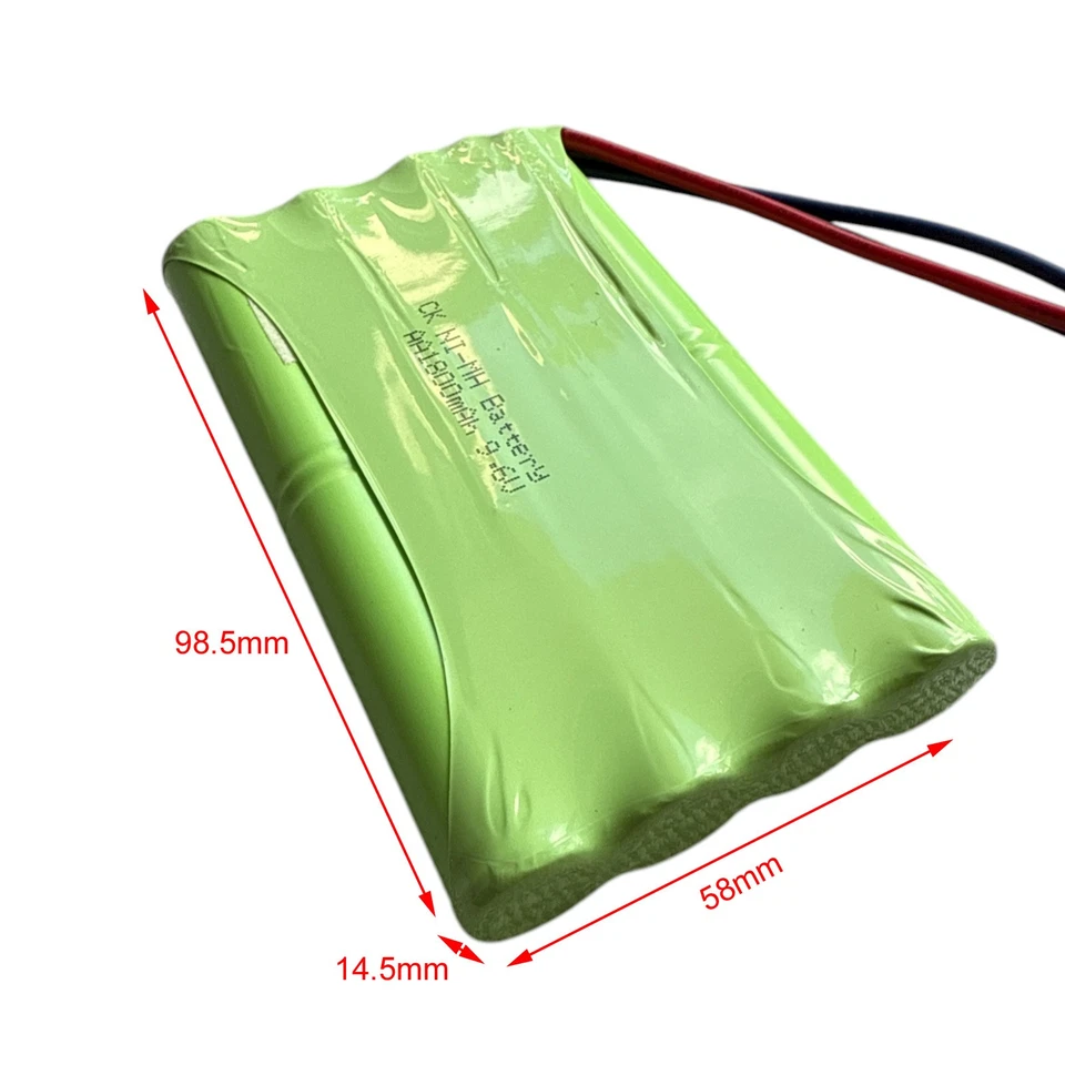 9.6V AA NiMH 1800mAh Recharge Battery 3Pin for RC Car Boat Tank Truck Equipment - Image 3 of 4