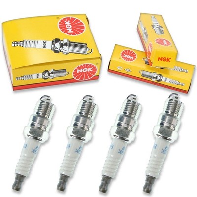 4pcs Volvo Penta 4.3L GL 2 bbl .460 Reach NGK Standard Spark Plugs Stern ly