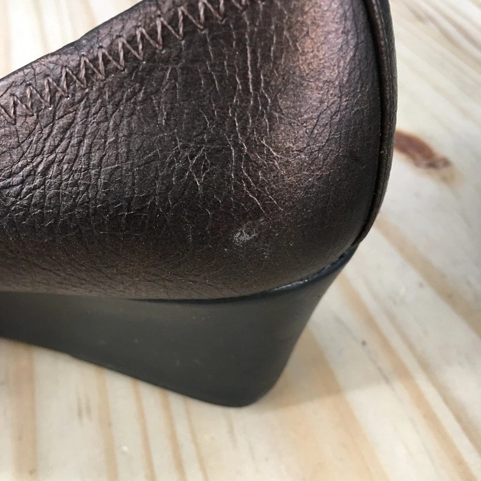 Zapatos LifeStride para mujer 6 M Galso Pump bronce imitación cuero informales tacones de cuña Foto 3 de 4