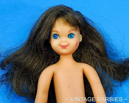 Vintage Barbie Brunette Tutti Doll #3550 Excellent Played With Cond ~ 1960's