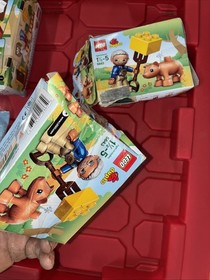 LEGO DUPLO: Chicken Coop (5644)  Egg Brick, Figure, Chicken Coop New Lot Of 5 #2