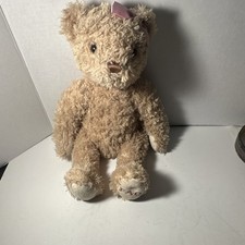 FAO Schwarz Teddy Bear Plush Small Pink Bow 2012 MPN 027380