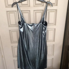 Forever21 Party Dress SzXL Straps Beautiful Peacock Blue Pre-Owned