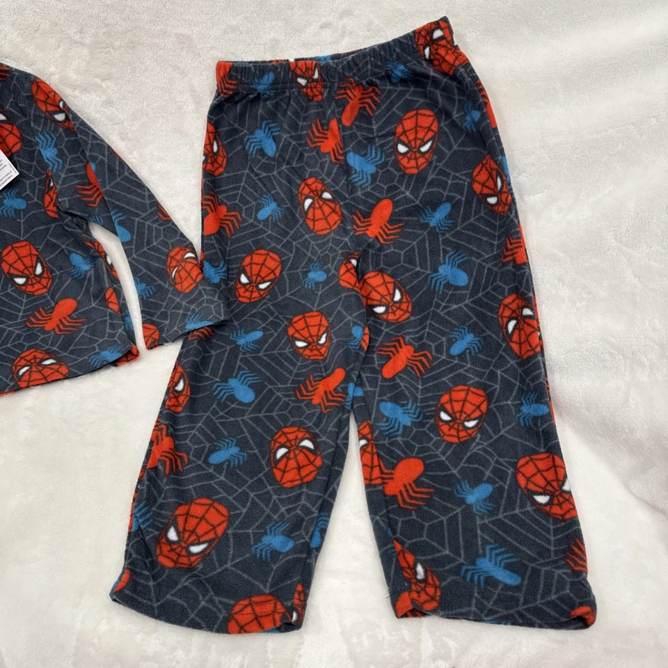 Juego de 2 pijamas para niños Marvel Spiderman pantalones ignífugos 4T Foto 3 de 4