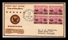Dr Jim Stamps Fdc Scott 792 3C Navy Heroes Block Norwood Thermographed Cachet