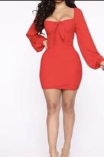 NWT Fashion Nova Sweet Sayings Xl Red Mini Dress