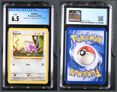 Rattata (Shadowless) graded CGC 6.5 for sale on eBay