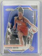 2024 Panini Prizm WNBA #35 Veronica Burton Blue Velocity Prizms