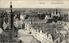 Ak Bolesławiec Bunzlau Schlesien, Blick vom Kath. Kirchturm - 11307949