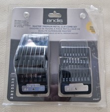 Andis Master Series Premium Hair Clipper Attachment 7 Comb Set. TATTY PACKAGING 