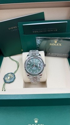 2026 Rolex Sky-Dweller 42mm 336934 Stainless Steel Jubilee Green Dial