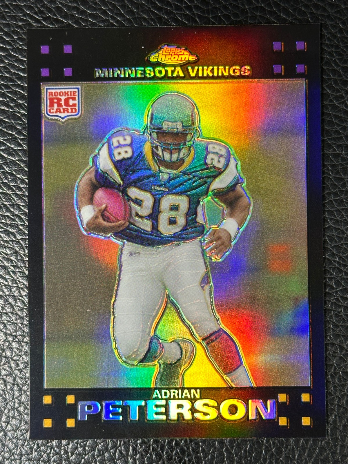 2007 Topps Chrome Refractor #TC181 Adrian Peterson RC Rookie 