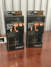 10 Inch Neoprene Waist Trimmer Belt 2 Pack NIB SaunaFX By Saunatek Microban Prot