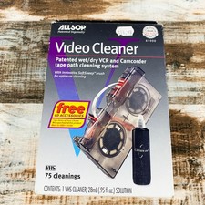 Allsop VHS Player VCR Video Wet/Dry Head Cleaner 61000