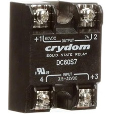 1PC Crydom Inc DC60S7 Relay, 3.5 to 32 VDC, Solid State, 0.02 to 7, 14 Adc,