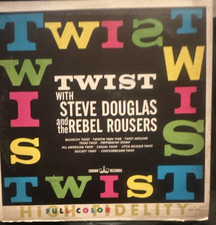 Steve Douglas & Rebel Rousers Twist Crown Records LP 12" Vinyl Rock Twist