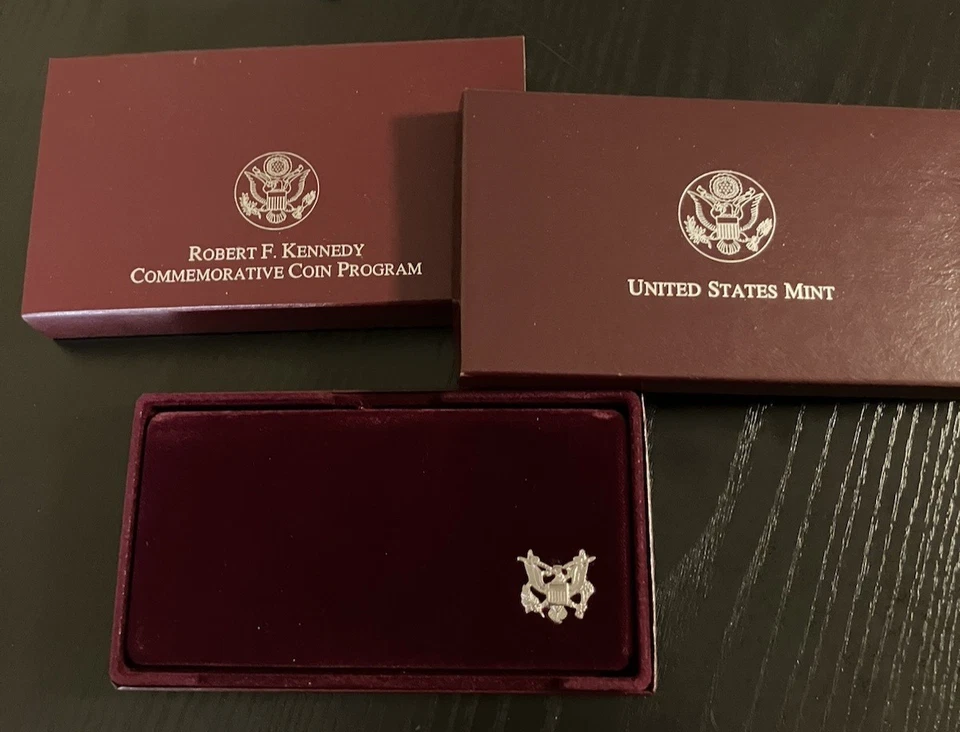 1998 Robert F. Kennedy Commemorative Coin Program Proof & UNC. 2 Silver Dollars - Image 3 of 3