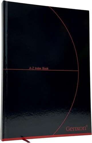 A4 Indexed Notebook Hardback Ruled Lined A-Z Index Address Telephone Notebook UK