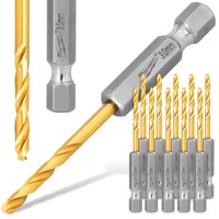 10X Metallbohrer Stahlboherer 3 Mm Hex Milwaukee Spiralbohrer Edelstahlbohrer