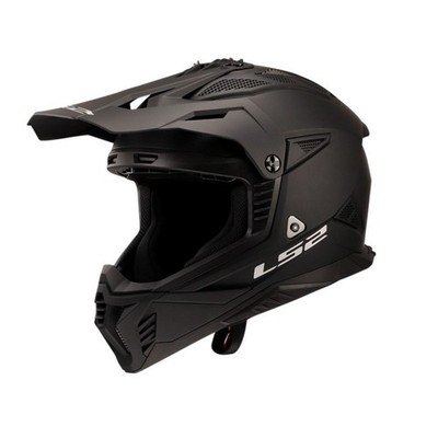 LS2 Gate II Solid Full Face MX Helmet - Matte Black - Medium OPEN BOX 708-1013