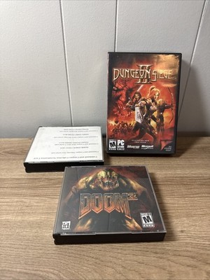 Dungeon Siege II, Command & Comouer Iberian Sun, Doom 3 Pc Games Lot N2