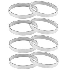 4 Pairs Elastic Anti-Slip Adjustable Shirt Garter Sleeve Holders Stretch Meta...